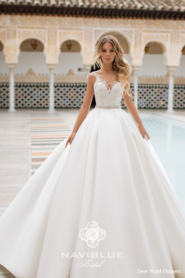 Navi Blue 2019 Wedding Dress