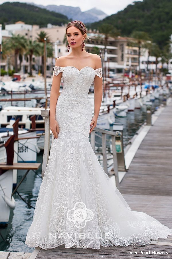 Navi Blue 2019 Wedding Dress