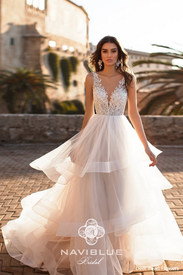 Navi Blue 2019 Wedding Dress