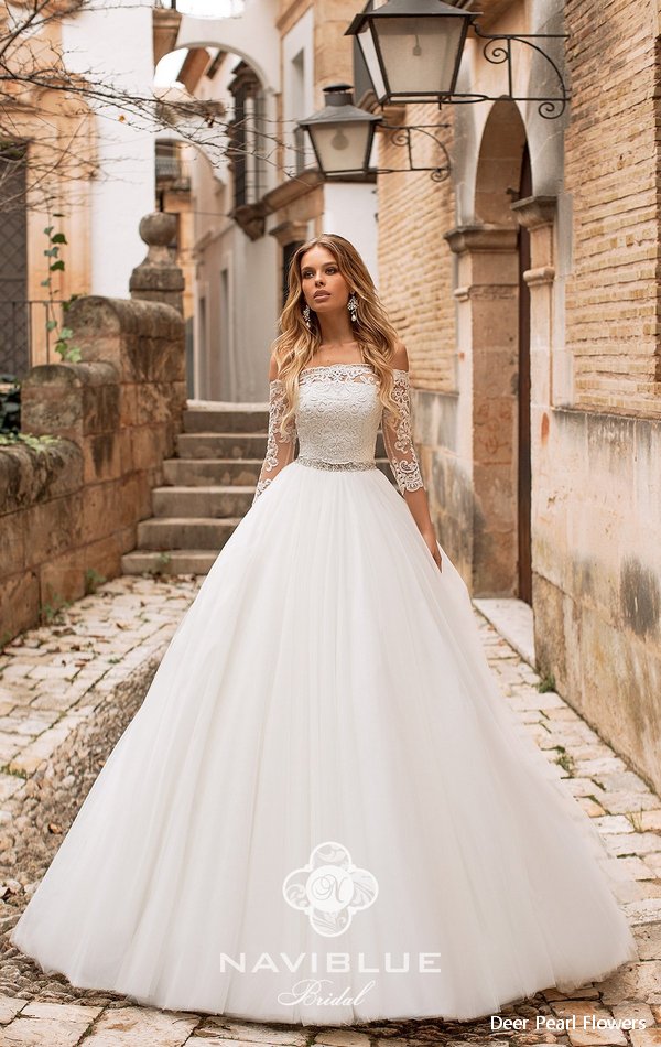 Navi Blue 2019 Wedding Dress