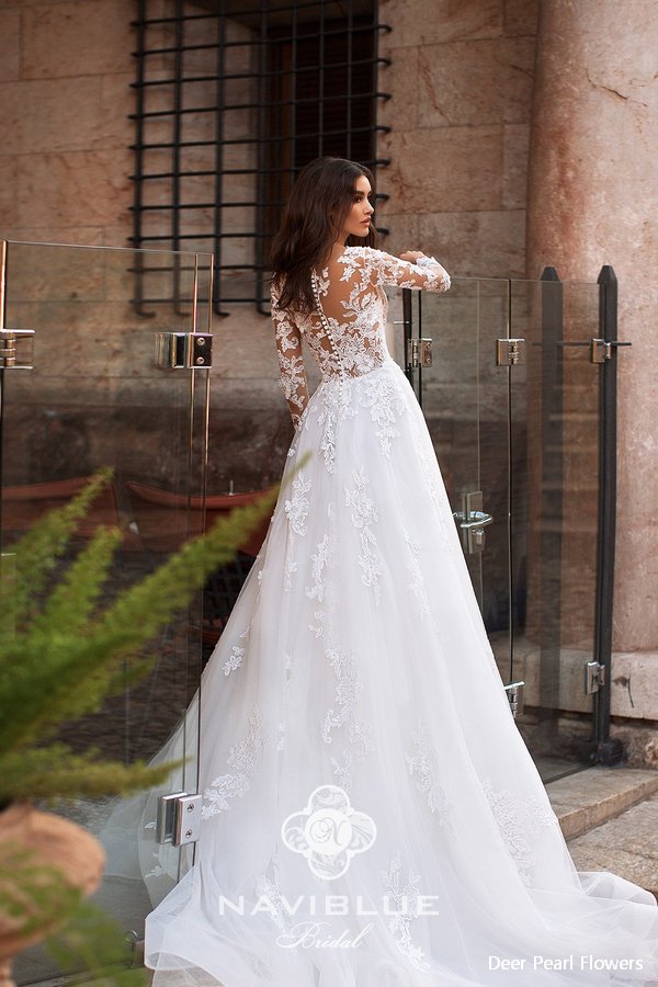 Navi Blue 2019 Wedding Dress