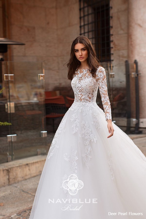 Navi Blue 2019 Wedding Dress