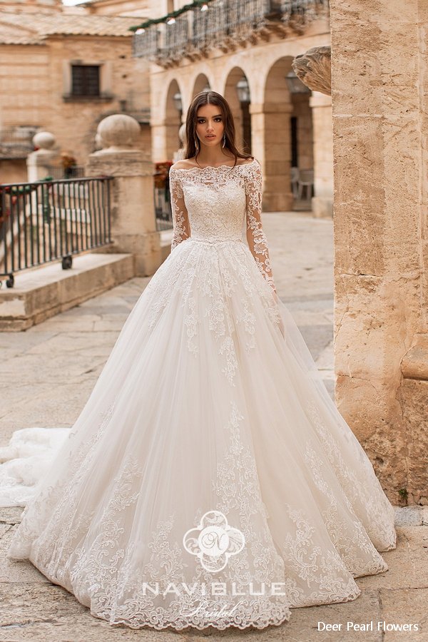 Navi Blue 2019 Wedding Dress