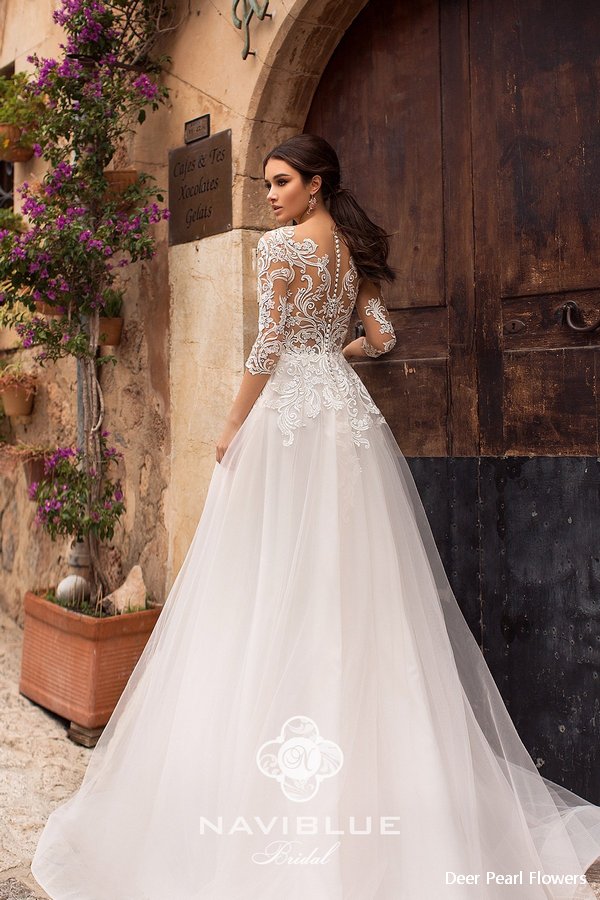 Navi Blue 2019 Wedding Dress