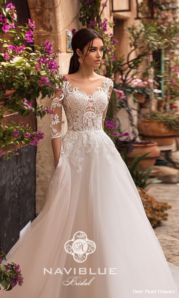 Navi Blue 2019 Wedding Dress