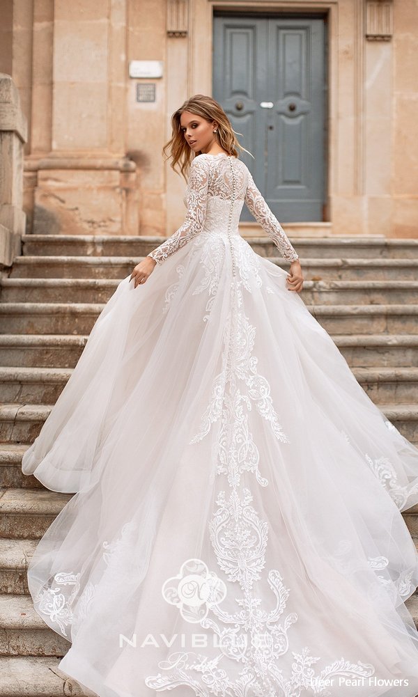 Navi Blue 2019 Wedding Dress