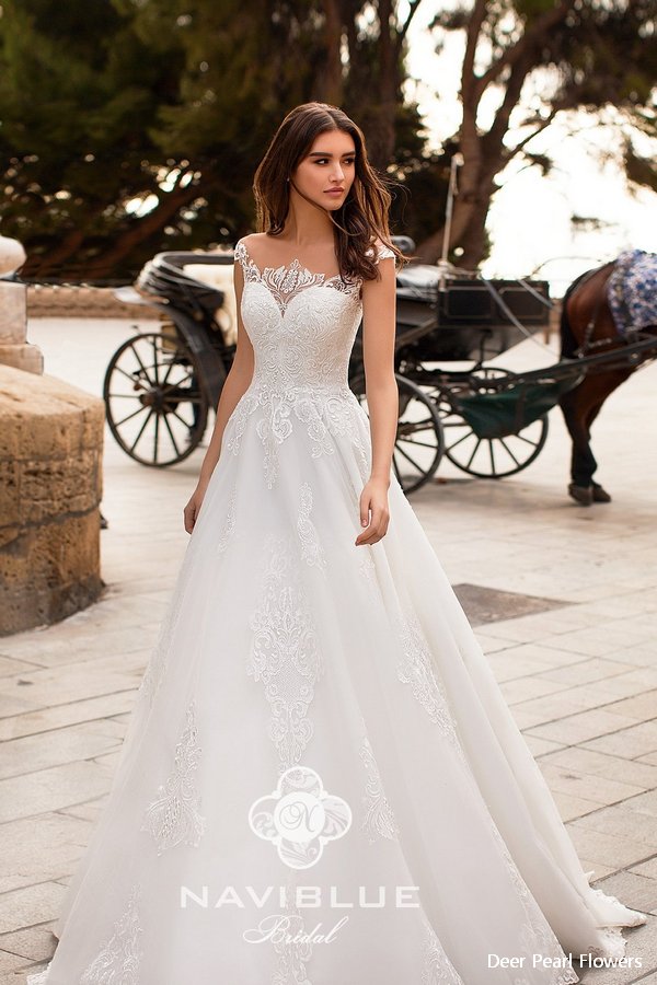 Navi Blue 2019 Wedding Dress