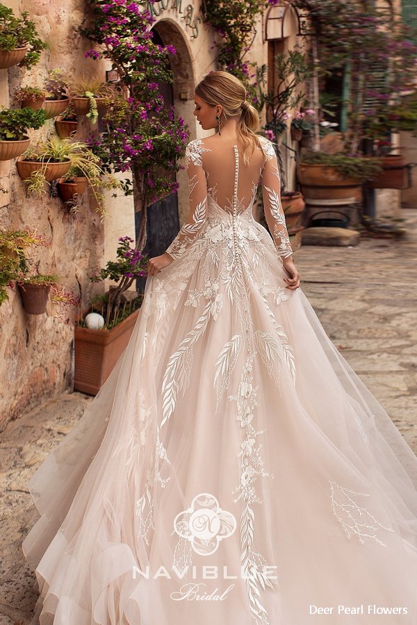 Navi Blue 2019 Wedding Dress