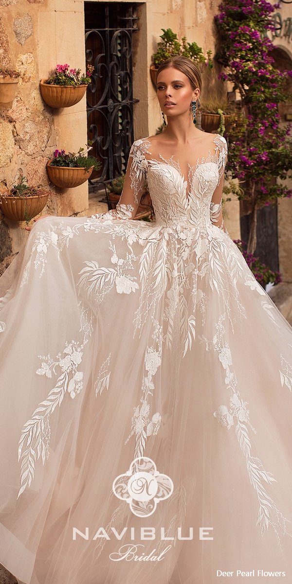 Navi Blue 2019 Wedding Dress