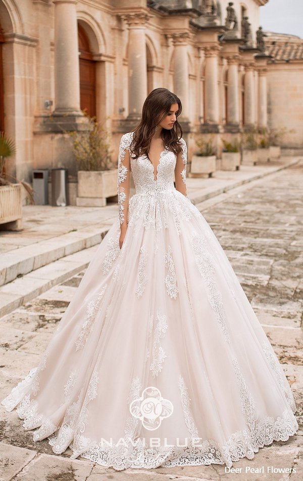 Navi Blue 2019 Wedding Dress