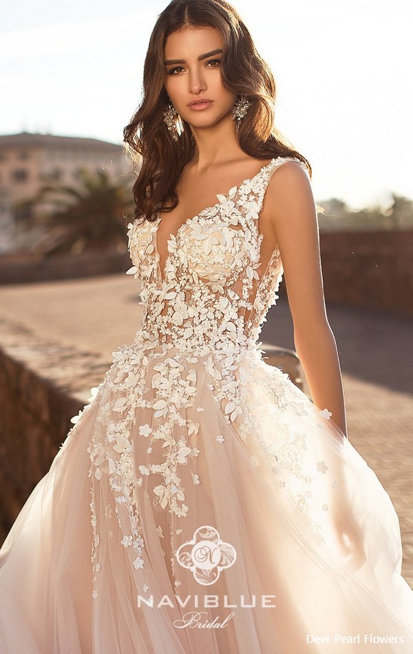 Navi Blue 2019 Wedding Dress