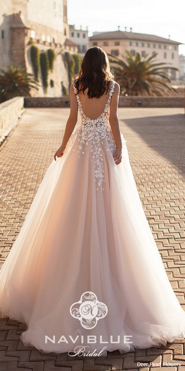 Navi Blue 2019 Wedding Dress