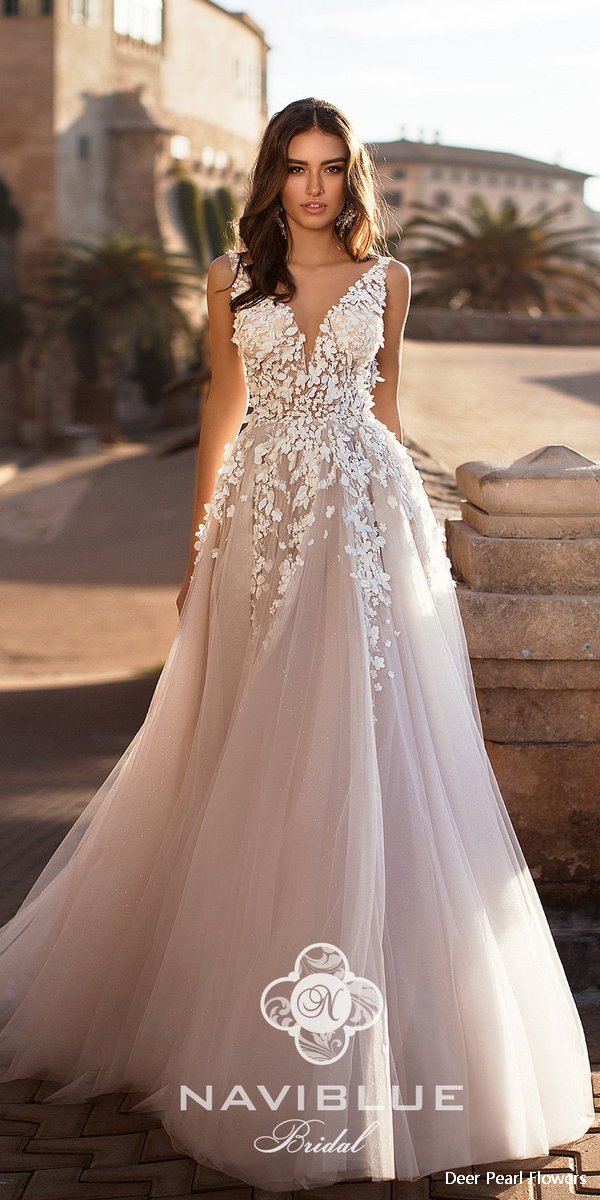 Navi Blue 2019 Wedding Dress