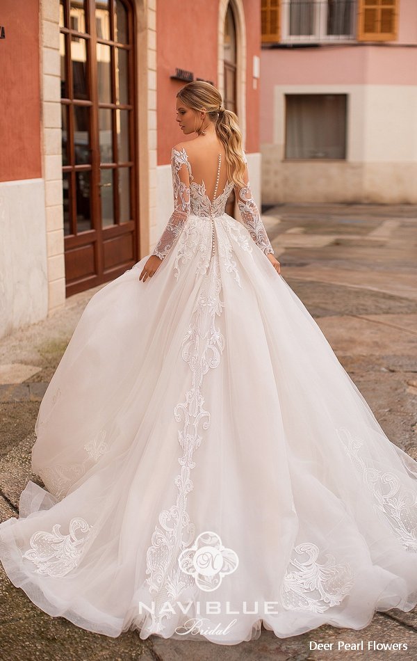 Navi Blue 2019 Wedding Dress