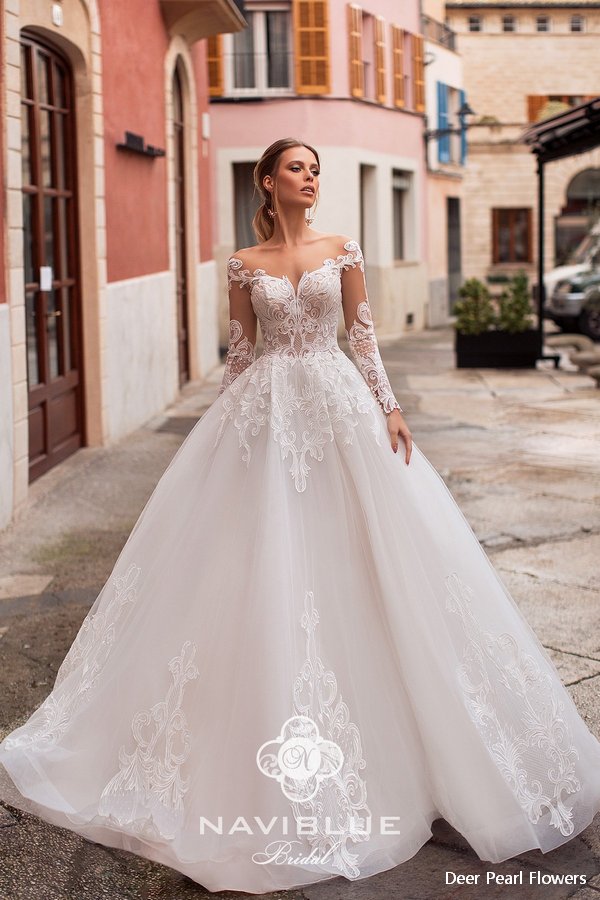 Navi Blue 2019 Wedding Dress