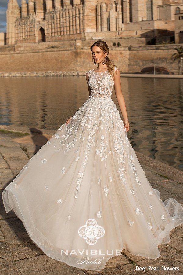 Navi Blue 2019 Wedding Dress