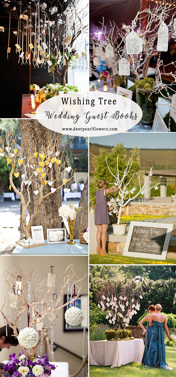 wishing tree wedding guest book ideas