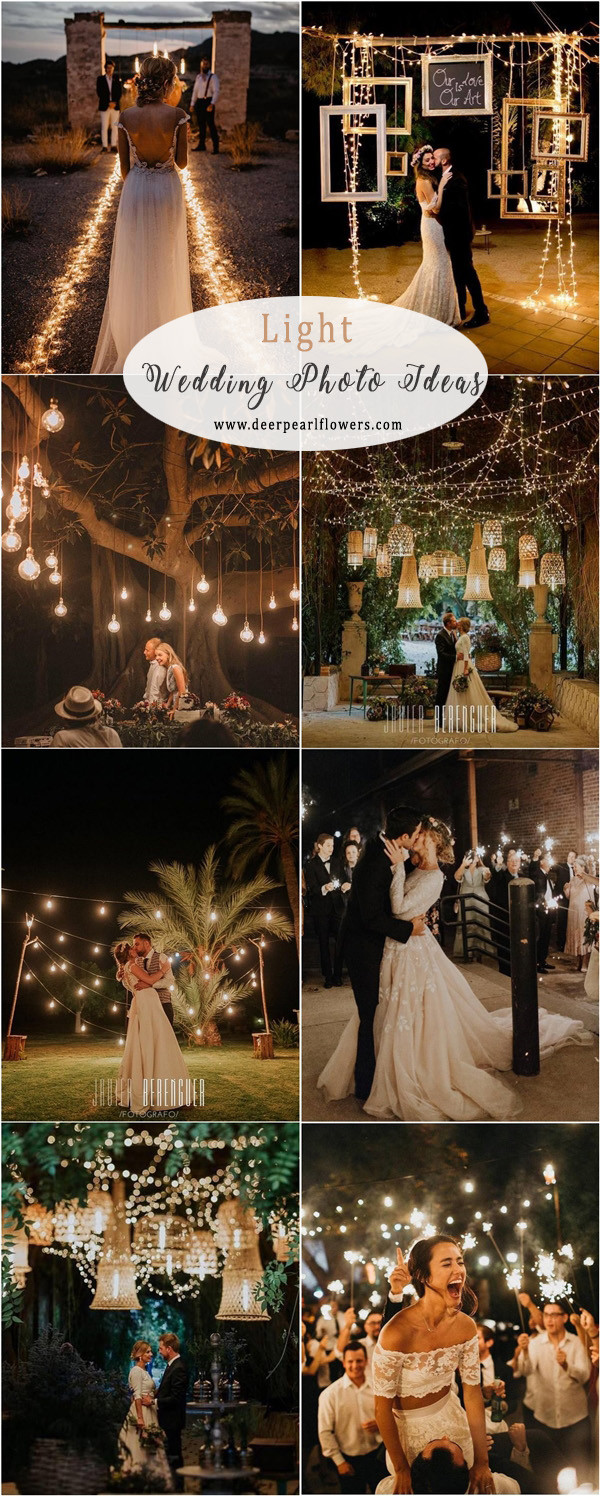 Romantic rustic country light wedding photo ideas