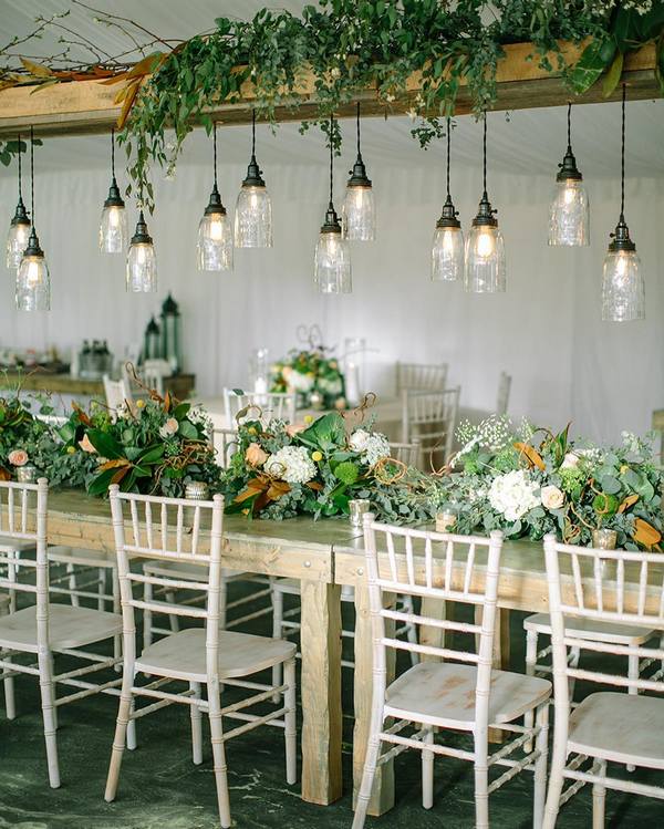 20 Trending Rustic Wedding Table Runner Ideas 7 Romantic rustic wedding table runner centerpiece decor ideas