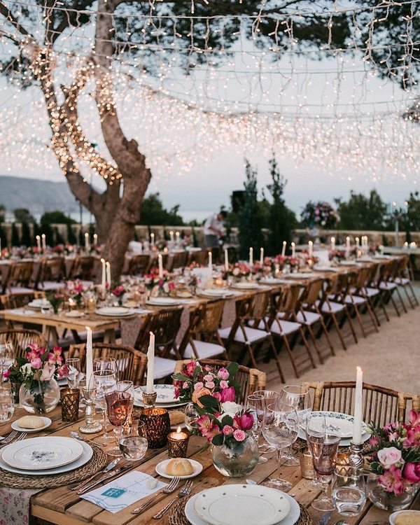Romantic rustic wedding table runner centerpiece decor ideas