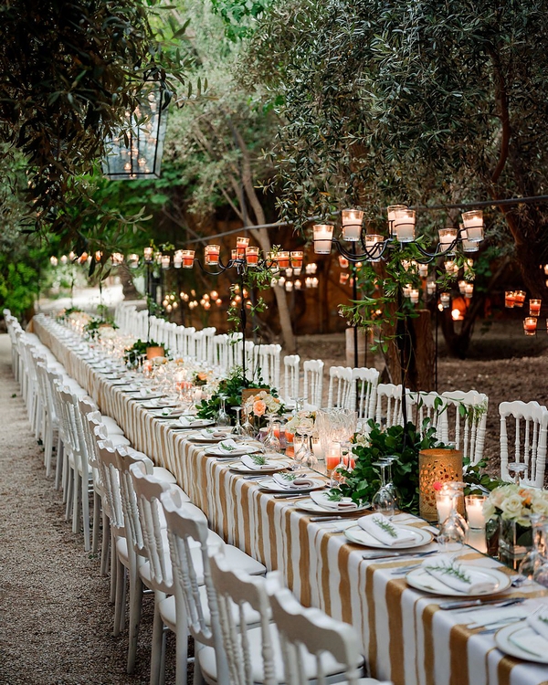 Romantic rustic wedding table runner centerpiece decor ideas