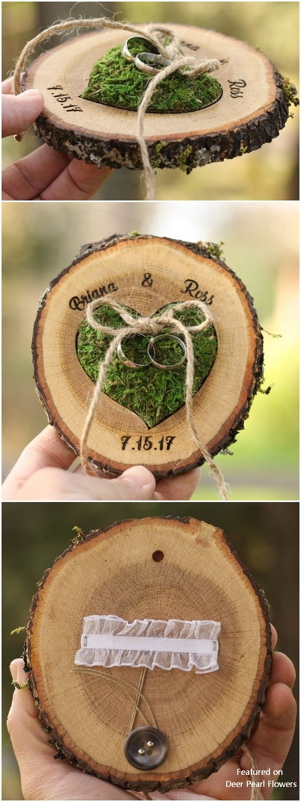 Woodland Country Wedding Proposal Ring Holder