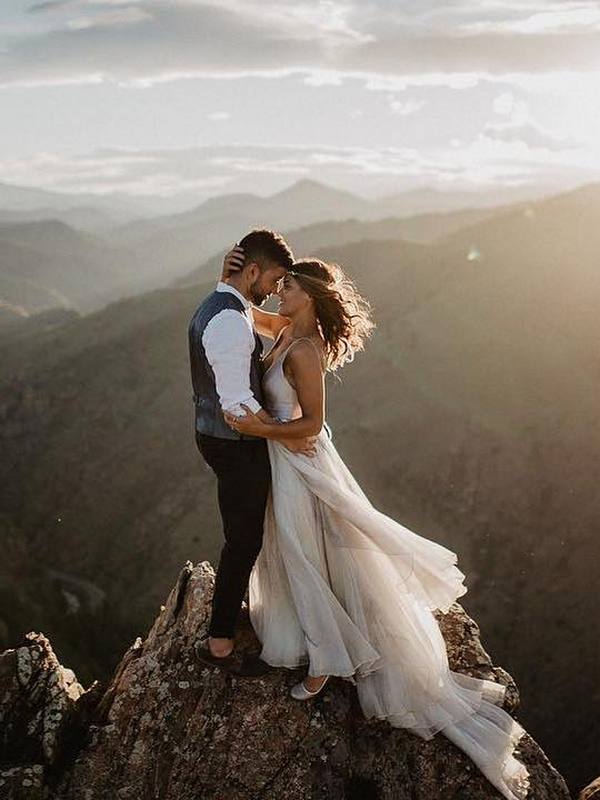 Mountain wedding photography ideas