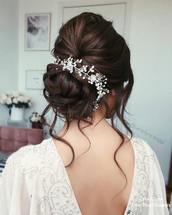 Cara Clyne Long Wedding Hairstyles and Wedding Updos 