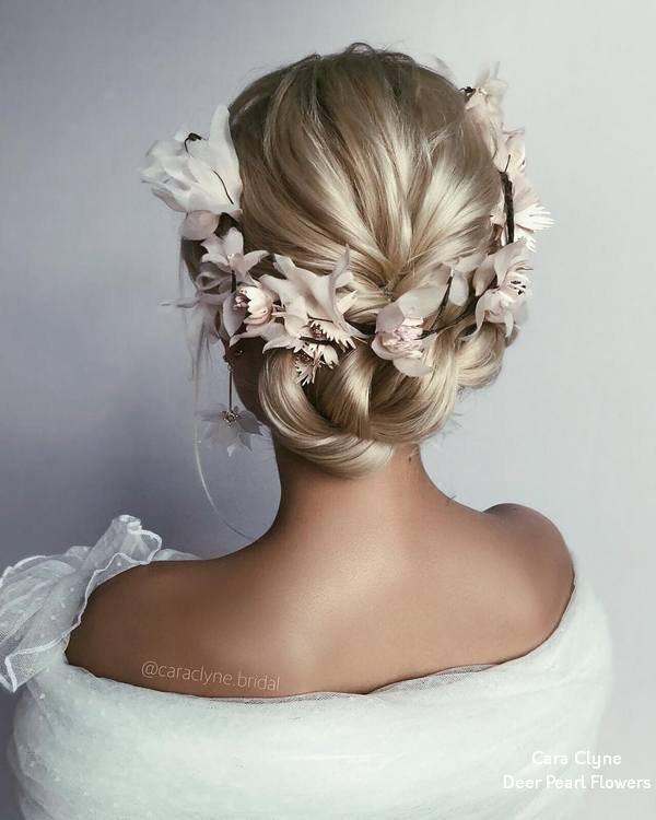 Cara Clyne Long Wedding Hairstyles and Wedding Updos 