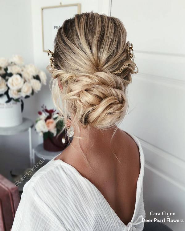 Cara Clyne Long Wedding Hairstyles and Wedding Updos 