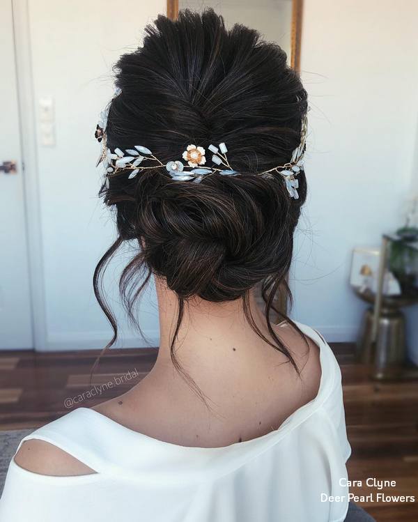 Cara Clyne Long Wedding Hairstyles and Wedding Updos 