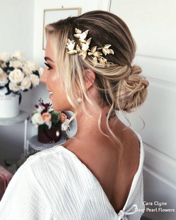 Cara Clyne Long Wedding Hairstyles and Wedding Updos 