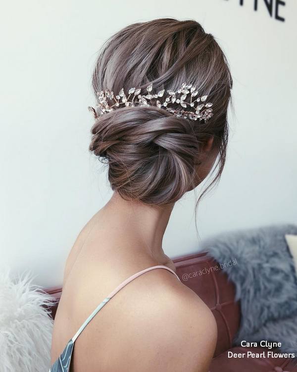 Cara Clyne Long Wedding Hairstyles and Wedding Updos 