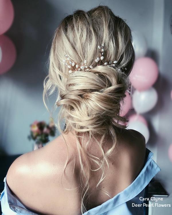 Cara Clyne Long Wedding Hairstyles and Wedding Updos 