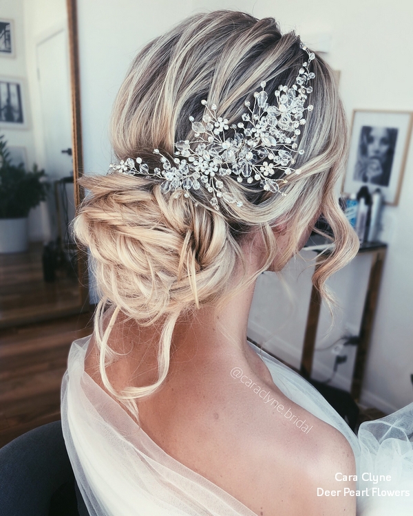 Cara Clyne Long Wedding Hairstyles and Wedding Updos 