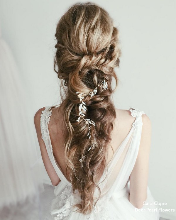 Cara Clyne Long Wedding Hairstyles and Wedding Updos 