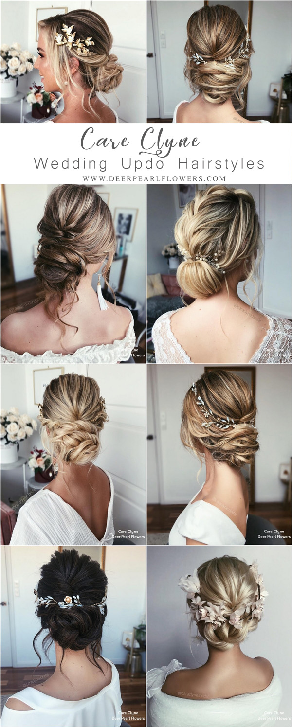 Cara Clyne Long Wedding Hairstyles and updos
