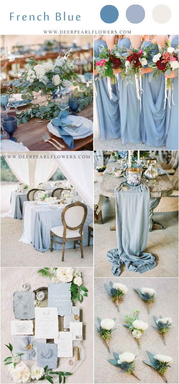 French blue wedding color ideas