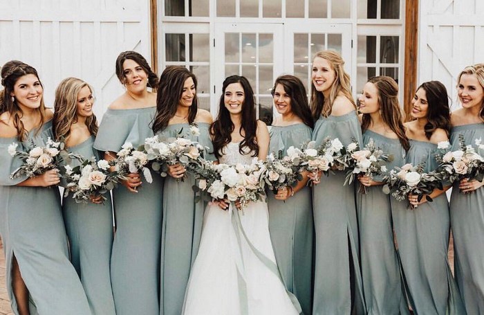 sage green wedding dress