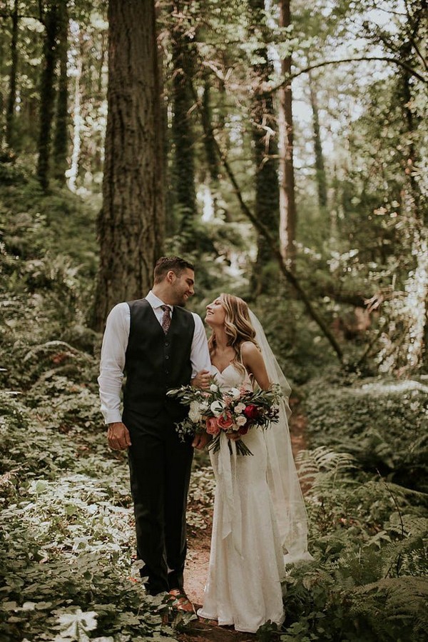 forest woodland wedding photography ideas