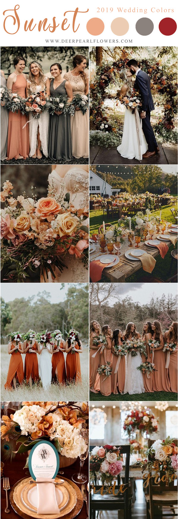 Top 10 Wedding  Color Scheme Ideas  for 2019  Trends Deer 