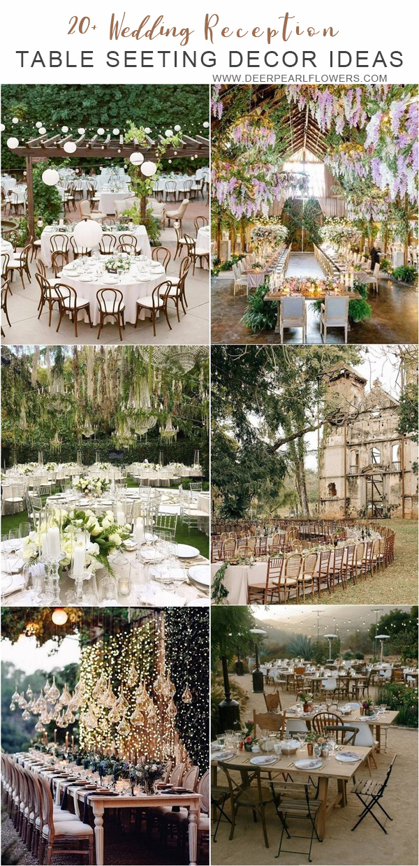 Wedding Reception Decor Ideas - Wedding Table Setting Decoration Ideas
