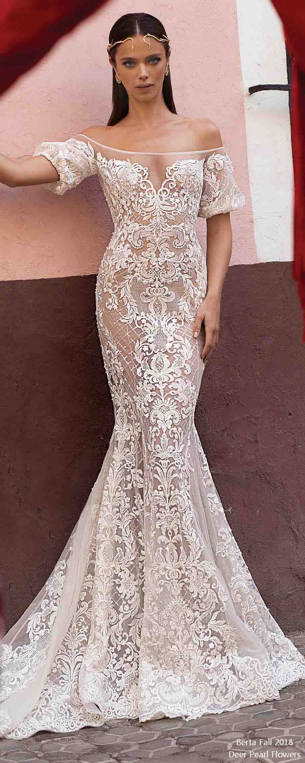 off the shoulder wedding dresses 2018