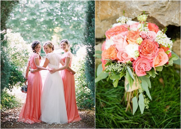 coral wedding color theme and ideas