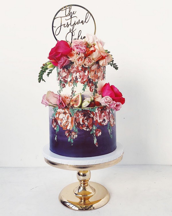 Printed Wedding Cake Ideas