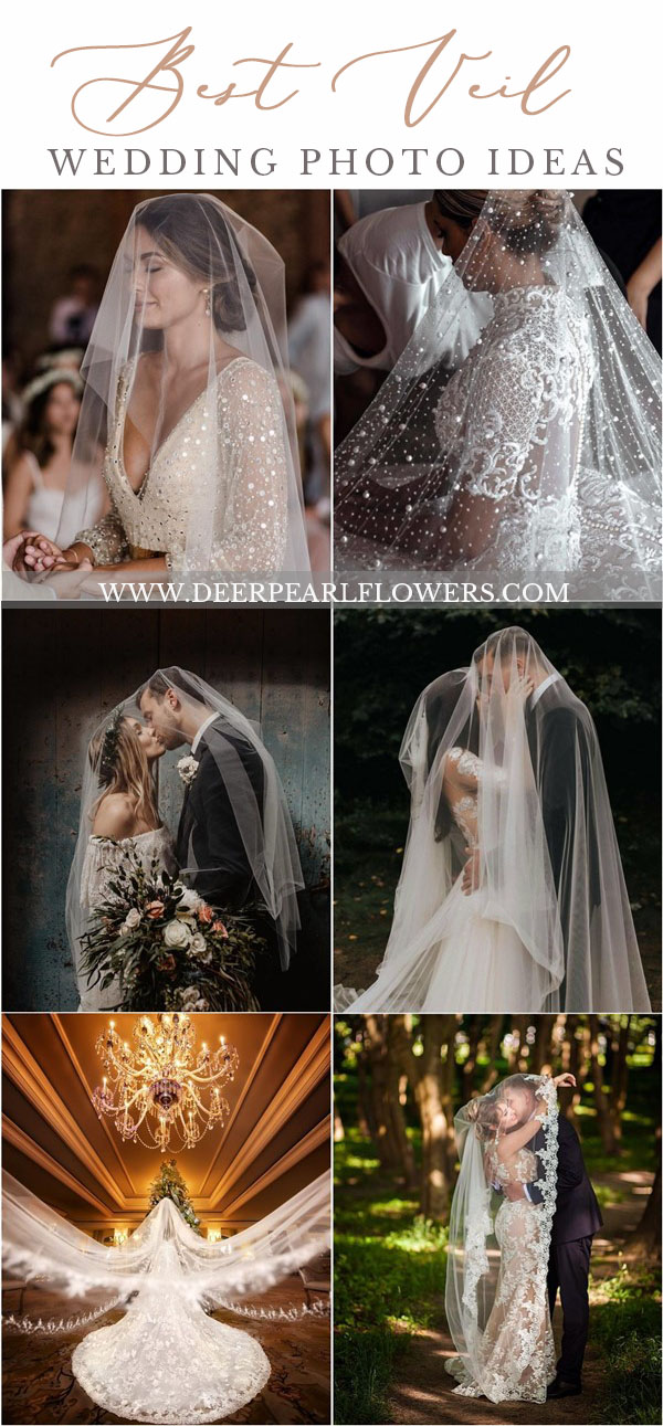 Romantic Wedding Photo Ideas with Your Wedding Veil