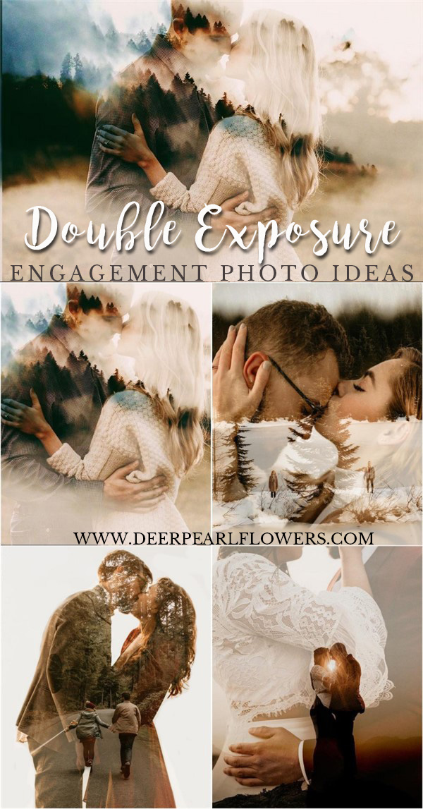 Double Exposure Engagement Photography Ideas