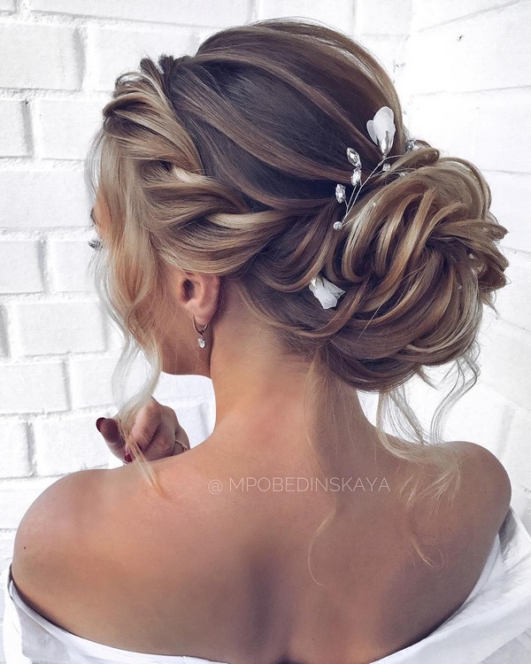 Long updo wedding hairstyles from mpobedinskaya