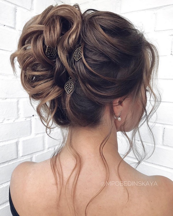 Long updo wedding hairstyles from mpobedinskaya