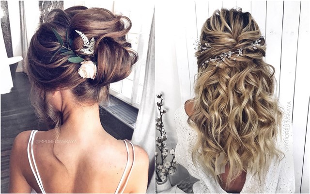 Long wedding hairstyles from mpobedinskaya